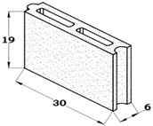 BLOQUE  6X20X30   REVESTIR