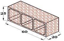 BLOQUE RETICULAR 25X20X60 ARLITA