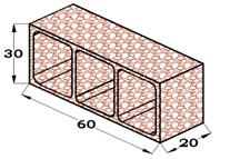 BLOQUE RETICULAR 30X20X60 ARLITA