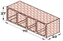 BLOQUE RETICULAR 27X23X70 ARLITA