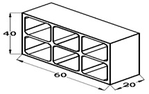 BLOQUE RETICULAR 40X20X60