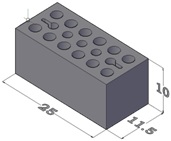 LADRILLO FONORESISTENTE 25X11,5X10 Estandar