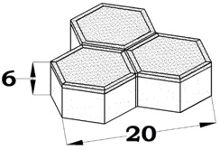 ADOQUIN BC TRIPLE HEX H6   GRIS 916