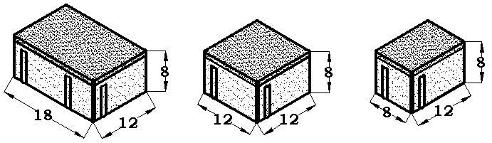 ADOQUIN MC 12 X (18-12-8) H=8   GRIS