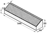 BORDILLO BICAPA 100X22X20X4 R5